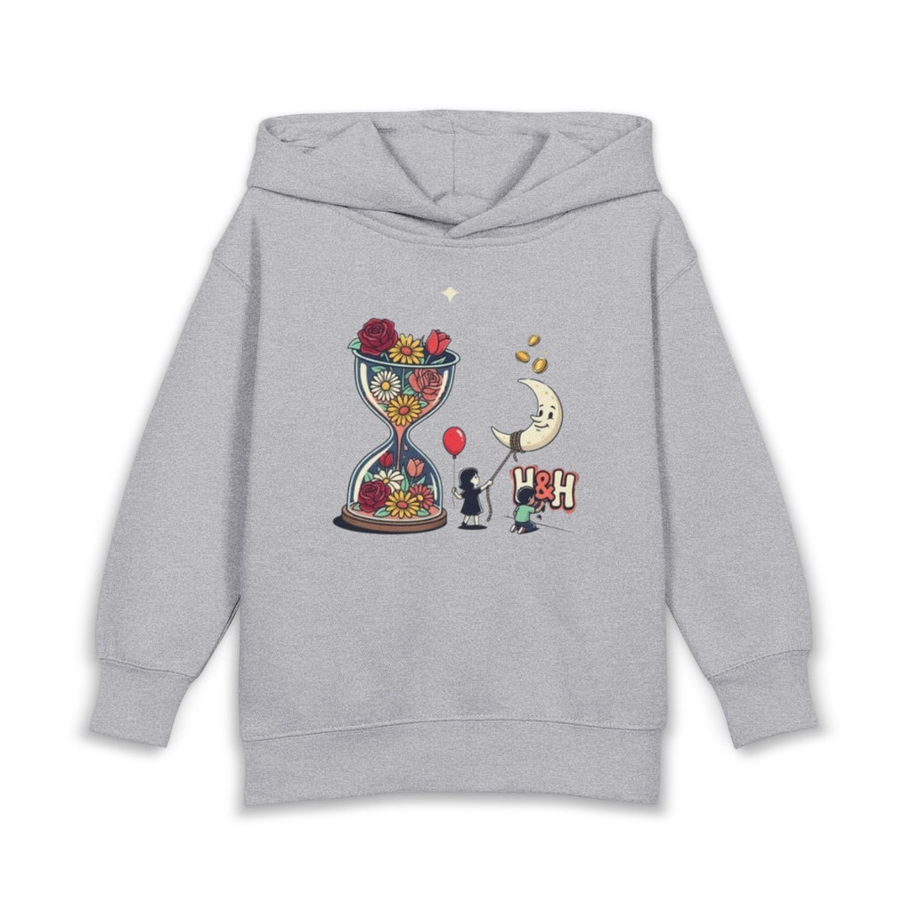 Toddler Hoodie with Bold Red Dot — Minimalist Kids Pullover